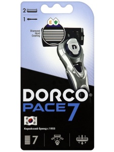 DORCO PACE 7 (станок + 2'S), система с 7 лезвиями