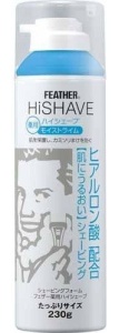 Feather Hi SHAVE Пена для бритья c защитным эффектом (с гиалуроновой кислотой), 230г