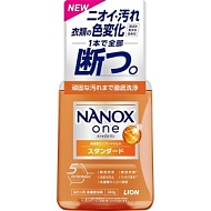 LION Средство для стирки NANOX ONE, концентрат, удаление особо стойких загрязнений (оранжевый), 380г