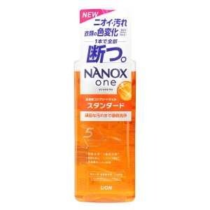 LION Средство для стирки NANOX ONE, концентрат, удаление особо стойких загрязнений (оранжевый), 640г