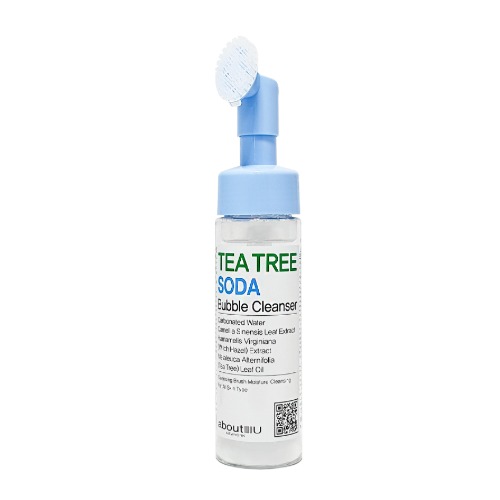 Пенка с силиконовой щеточкой PRIVIA aboutU TЕА Tree Soda Bubble Cleanser, 200 мл
