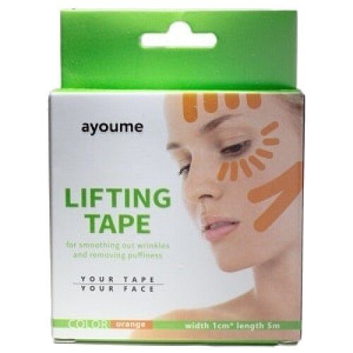 АЮМ Тейп для лица 1см*5м оранжевый Kinesiology tape roll