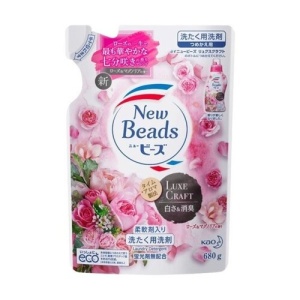 КAO Мягкий гель для стирки белья "New Beads" с цветочным ароматом, мягкая упаковка, 680г