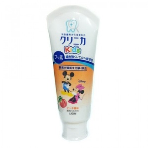 LION Зубная паста детская "kids sukkiri peach" вкус персика 1-8 лет 60гр