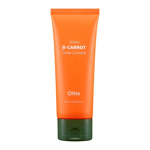 Ottie Очищающая веган-пенка на основе органической моркови "Vegan Beta-Carrot Foam Cleanser", 100мл