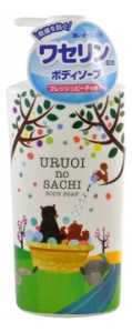 MAX Жидкое мыло для тела "Uruoi No Sachi Body Soap" (с ароматом персика),  450мл