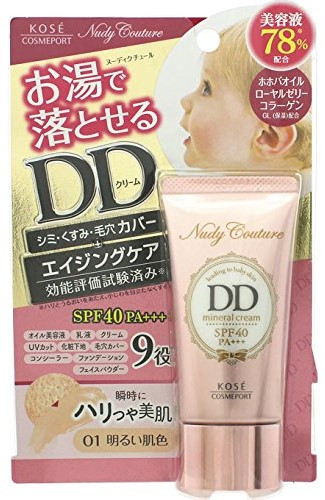 "KOSE COSMEPORT" Минеральный DD-крем Nudy Couture, SPF40, светлый бежевый 30мг