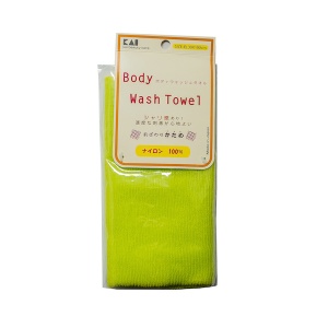 KAI Мочалка для тела жесткая "Body Wash Towel" (салатовая)