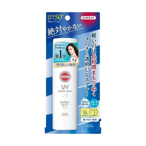 Спрей для лица и тела KOSE SUNCUT SPF50+, 90гр