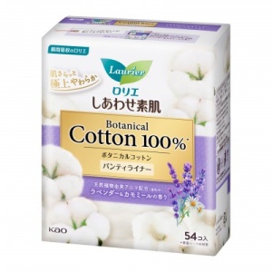 КАО Ежедневные гигиенические прокладки "Laurier", линия "Botanical Cotton", лаванда и ромашка, 54шт.