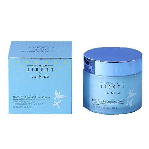 Premium Jigott&La Miso Восстанавливающий крем для лица с экстрактом ласточкиного гнезда, 70мл