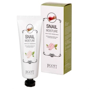 Jigott Real Moisture Крем для ног с экстрактом слизи улитки 100мл