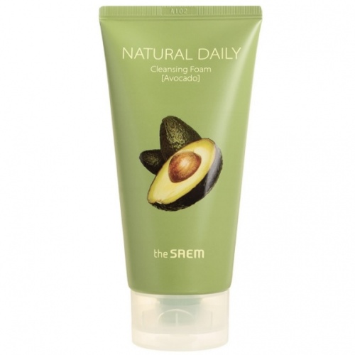 The Saem Пенка для умывания Natural Daily Cleansing Foam Avocado, 150 мл.