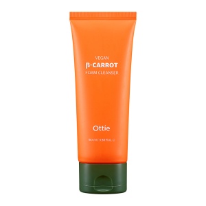 Ottie Очищающая веган-пенка на основе органической моркови "Vegan Beta-Carrot Foam Cleanser", 100мл