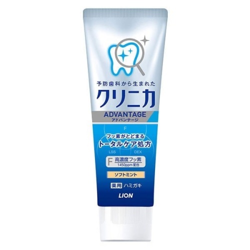 LION Зубная паста комплексного действия "Clinica Advantage Soft mint", мята, туба 130г