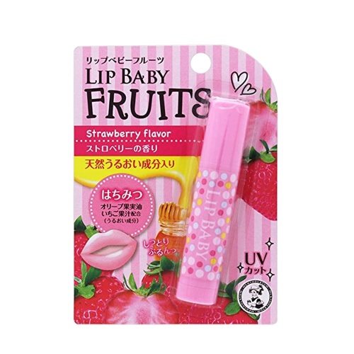 MENTHOLATUM Увлажнящий  бальзам для губ  "LIP BABY" (Клубника) 4,5 гр