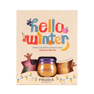 FRUDIA Подарочный набор Зимний Hello Winter №2  Lip Balm & Hand Cream Gift Set
