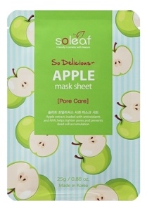 SOLEAF Маска для лица с яблоком (25мл)