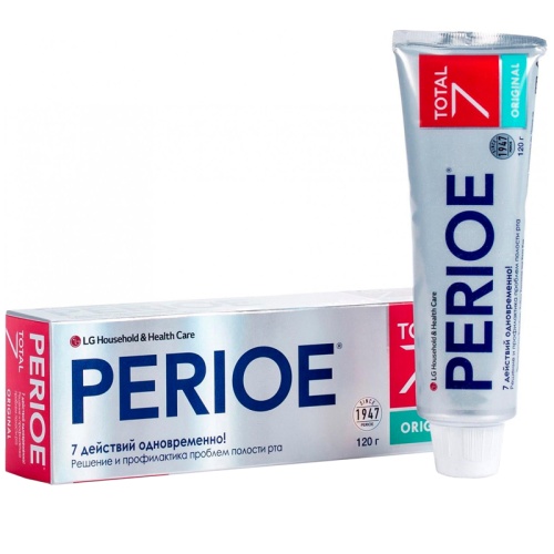 "Perioe" Зубная паста комплексного действия PERIOE "Total 7 Original", 120г