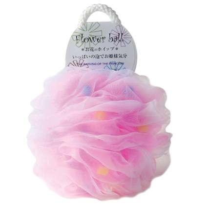 "YOKOZUNA"  Flower Ball Мочалка для тела в форме шара, розовая
