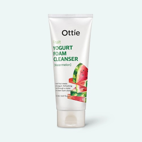Ottie Йогуртовая пенка для умывания с арбузом "Fruits Yogurt Foam Cleanser Watermelon", 150мл