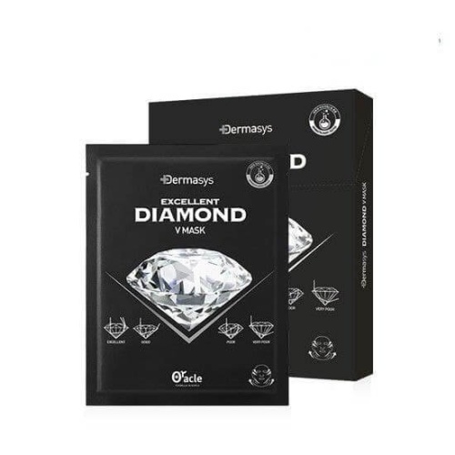 Dr. Oracle Dermasys Diamond V маска для коррекции овала лица с алмазной пудрой 1шт