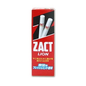 LION ZACT Зубная паста для удаления никотинового налета и устранения запаха табака, 150г