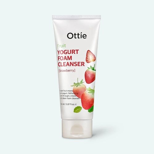 Ottie Йогуртовая пенка для умывания с клубникой "Fruits Yogurt Foam Cleanser Strawberry", 150мл