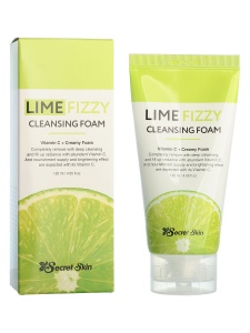 SS LIME FIZZY Пенка для умывания  SECRETSKIN LIME CLEANSING 120 мл.