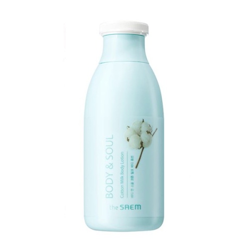 The Saem Лосьон для тела молочный BODY & SOUL Cotton Milk Body Lotion 300мл