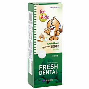 "Hanil" Детская зубная паста Fresh apple с экстрактом яблока 80г/100