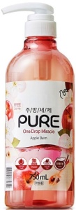 PIGEON Средство для мытья посуды PURE APPLE BALM «Яблоко», 750мл
