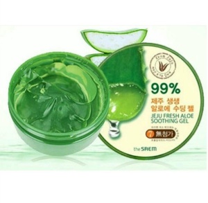 THE SAEM Гель с алоэ универсальный увлажняющий Jeju Fresh Aloe Soothing Gel 99%, 300мл