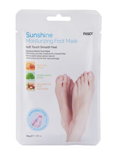 Fascy Co Увлажняющие маски-носочки со съемными кончиками пальцев Sunshine Moisturizing Foot Mask