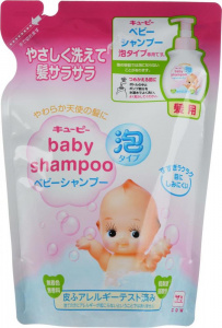 COW "Kewpie" Детский шампунь-пенка для волос с первых дней жизни ("Без слёз") (мягкая упакова) 300мл
