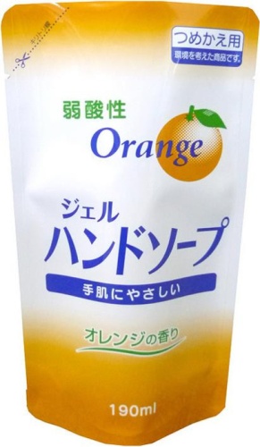 ROCKET SOAP Увлажняющее жидкое мыло для рук "Orange" слабощелочное, запасной блок 190мл