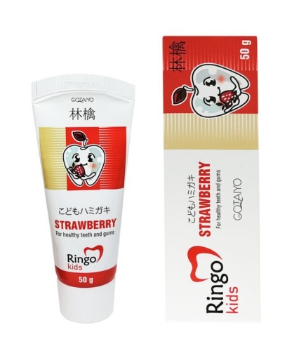Ringo Детская зубная паста Клубника "Strawberry", 50г
