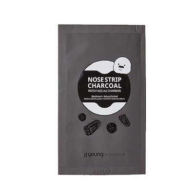 JJ Young Полоски для носа от черных точек с углем, Pore Nose Strip Charcoal