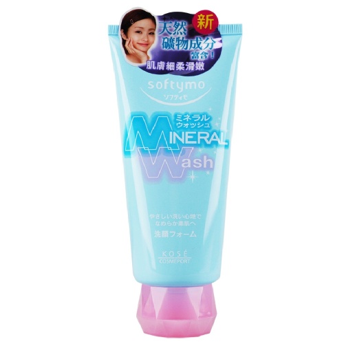 KOSE COSMEPORT "Softymo" Очищающая пенка для умывания c цветочным ароматом "Mineral Wash", 130г