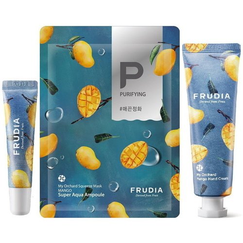 FRUDIA Набор "Спелый манго" (3шт) (маска для губ/крем/ маска манго)