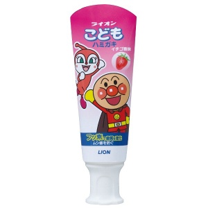 LION  Детская зубная паста слабоабразивная, со вкусом клубники, 40г