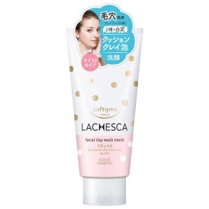 KOSE COSMEPORT Увлажняющая пенка для умывания с белой глиной "Softymo" Lachesca,130мл