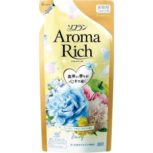 LION Кондиционер для белья "Soflan" Aroma Rich Fairy,с богатым ароматом масел, МУ 430мл