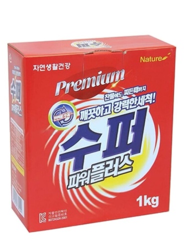 Стиральный порошок Premium Super Power plus, Nature, картонный короб, 1000г