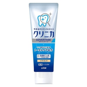 LION Зубная паста комплексного действия "Clinica Advantage Soft mint", мята, туба 130г