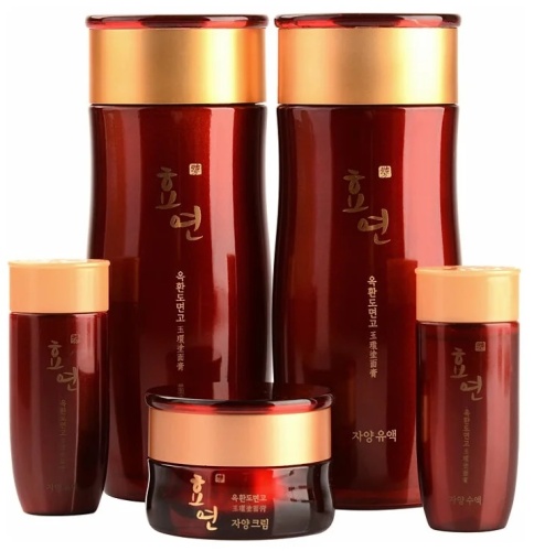Welcos Премиальный набор уходовых средств для лица "Hyo Yeon Jayang Skin Care 2 Items Set"