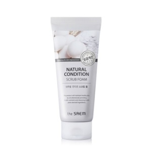 SAEM  Пенка-скраб для лица Natural Condition Scrub Foam[Deep pore cleansing] 150мл