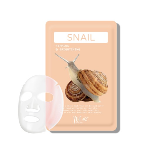 Маска для лица с фильтратом улиточного секрета YU.R Me Snail Sheet Mask, 1 шт 
