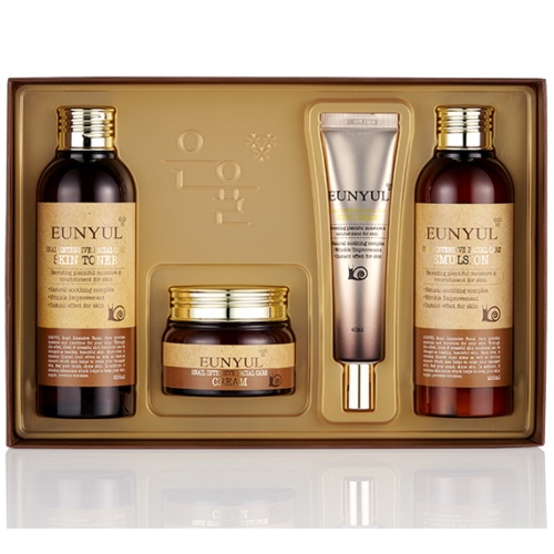 EUNYUL Набор с экстрактом слизи улитки 520 мл (Toner 200ml+Emulsion 200ml+Eye Cream 40ml+Cream 80ml)