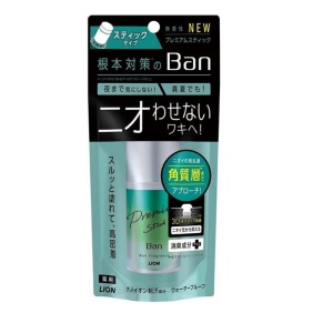 LION Дезодорант-антиперспирант "BAN PREMIUM" против пота без запаха, твердый стик, 20г